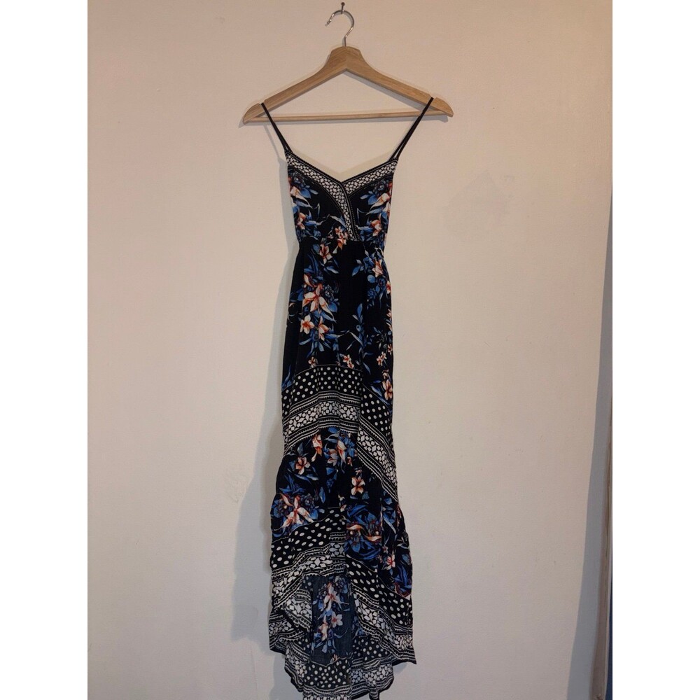 Jealous Tomato Y2K Hi-Lo Floral Maxi Dress - Size Small
